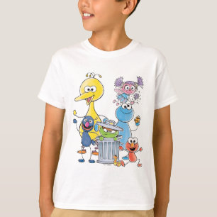 Camiseta Gráfico de Sesame Pals Doodley