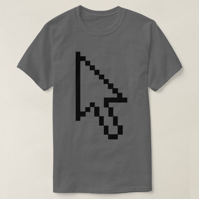Camiseta Gráfico de Seta do Cursor do Rato (Frente do Design)