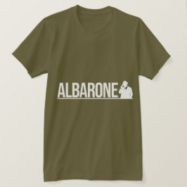 Camiseta Gráfico de Silhueta de Gângster Albarone - Branco