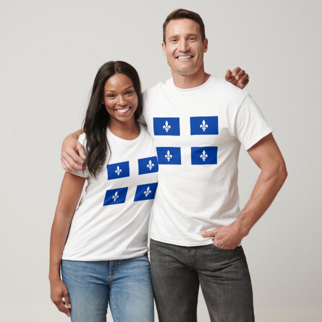 Camiseta Gráfico de Sinalizador do Quebec (Unissex)