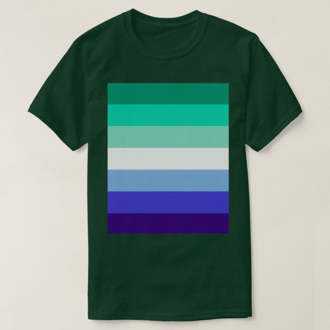 Camiseta Gráfico de Sinalizador Orgulho gay MLM (Frente do Design)