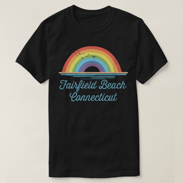 Camiseta Gráfico de Souvenir de Connecticut Beach Fairfield (Frente do Design)