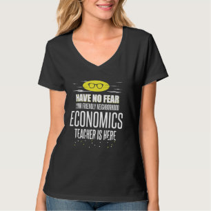 Camiseta Gráfico de Super-Heróis de Professores de Economia