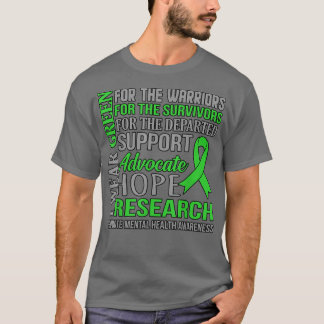 Camiseta Gráfico de Suporte à Consciência da Saúde Mental V