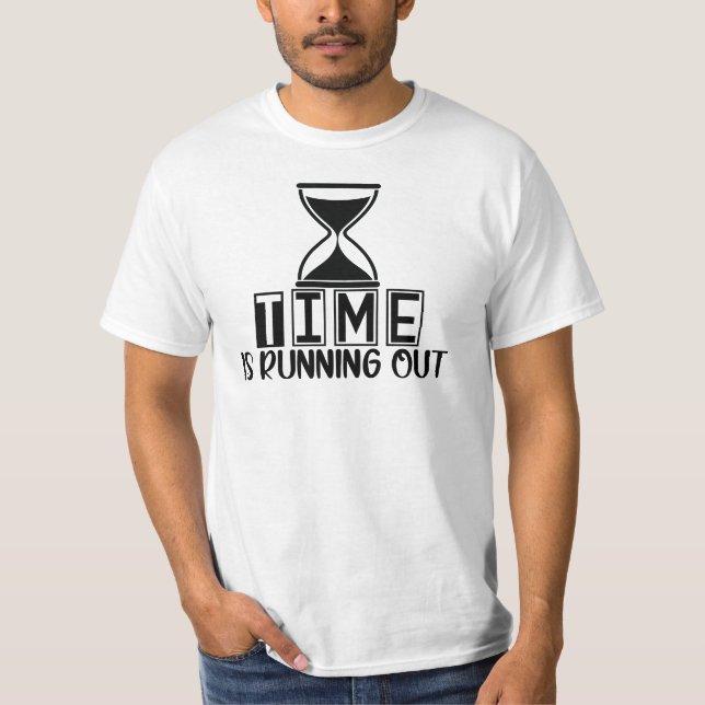 Camiseta Gráfico de Tempo Esgotado (Frente)
