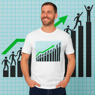 Camiseta Gráfico de Tendência para Cima Mens T-Shirt