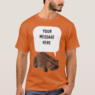 Camiseta Gráfico de Toads de Mensagens Personalizadas do T