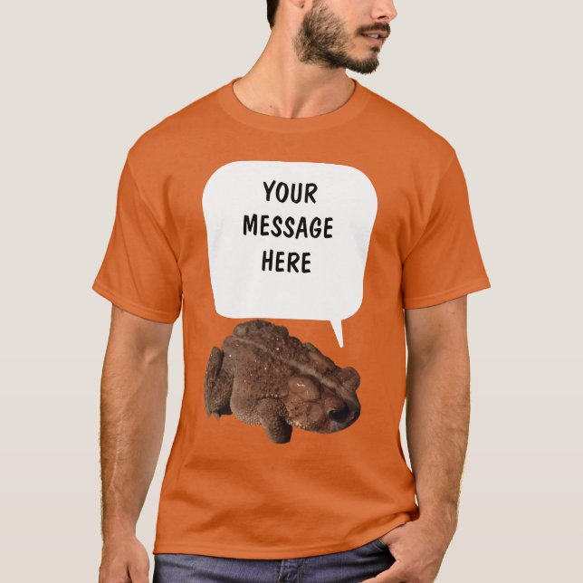 Camiseta Gráfico de Toads de Mensagens Personalizadas do To (Frente)