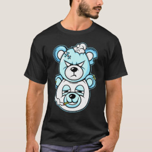 Camiseta Gráfico de Urso Duplo Corresponde à Lâmina de Lend