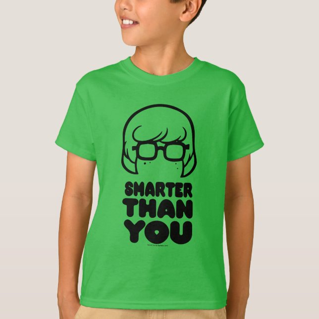 Camiseta Gráfico de Velma "Mais Inteligente Que Você" (Frente)