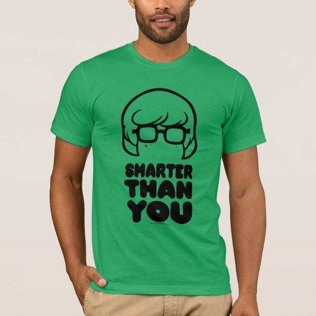 Camiseta Gráfico de Velma "Mais Inteligente Que Você" (Frente)