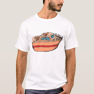 Camiseta Gráfico de velocistas Design de barco náutico