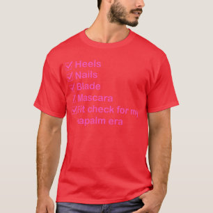 Camiseta gráfico de verificação de roupa de Caçador de Demô