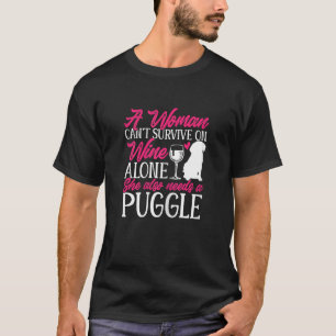Camiseta Gráfico De Vinhos E Vinhos Para Mulheres Vinho Pu