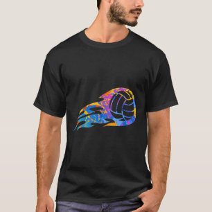 Camiseta Gráfico de Voleibol do Esporte Colorido - Volleyba