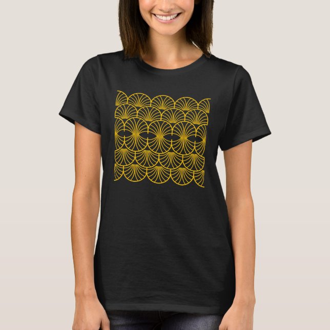 Camiseta Gráfico Deco dos Anos 20 (Frente)