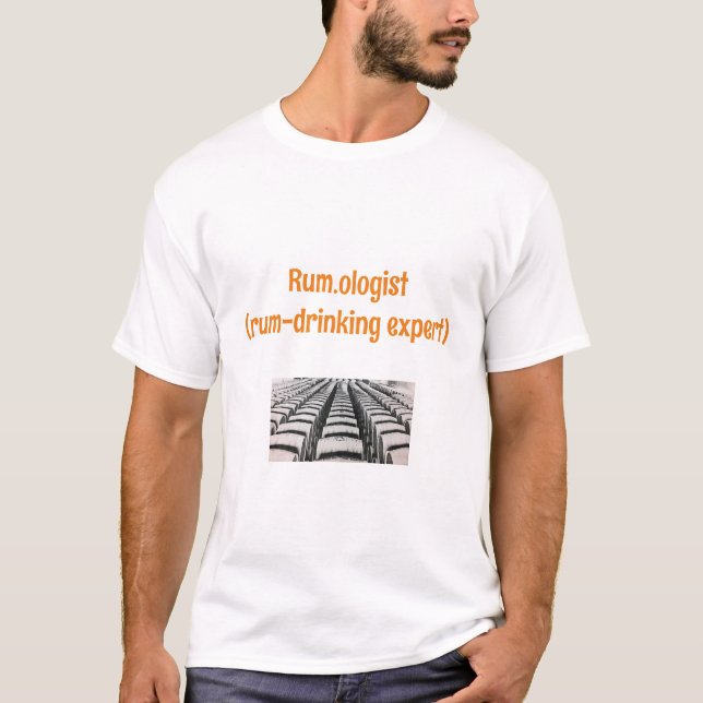 Camiseta Gráfico Divertido de Bebedor de Rum (Frente)