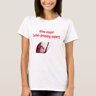 Camiseta Gráfico Divertido de Vinho