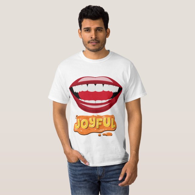 Camiseta Gráfico divertido e divertido (Frente Completa)