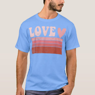 Camiseta Gráfico do Amor Retroativo Engraçado pelo feliz di