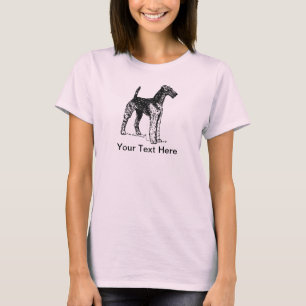 Camiseta Gráfico do cão de Airedale Terrier
