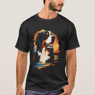 Camiseta Gráfico do Cão de Montanha Bernês