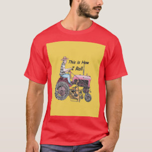 Camiseta Gráfico do Cubo Farmall