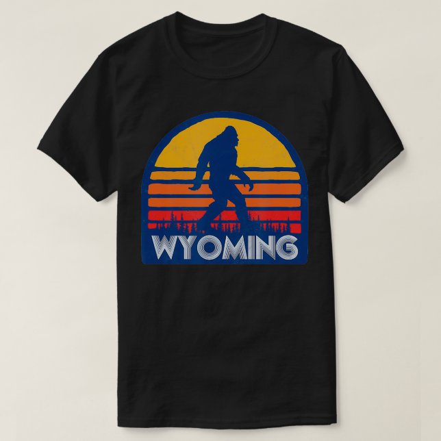 Camiseta Gráfico do Estilo do Surf Retroativo Wyoming Oiten (Frente do Design)