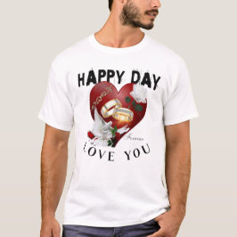 Camiseta Gráfico do FelizDay Colorido - T-Shirt Divertido e