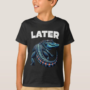Camiseta Gráfico do jacaré do Gator posterior