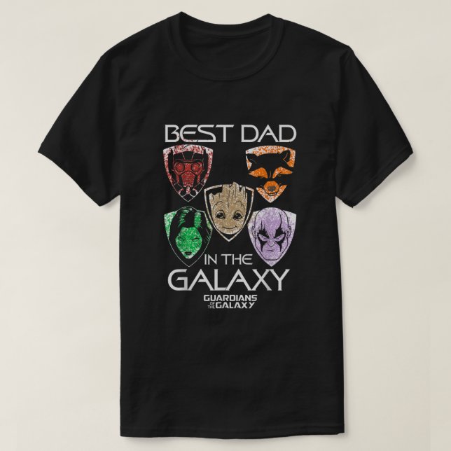 Camiseta Gráfico do Melhor Dia de os pais do Marvel Guardia (Frente do Design)