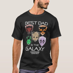 Camiseta Gráfico do Melhor Dia de os pais do Marvel Guardia