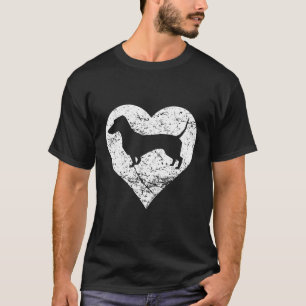 Camiseta Gráfico do Proprietário do Cão-Cardíaco de Dachshu