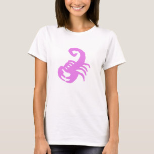 Camiseta Gráfico do Signo Escorpião Rosa – Orgulho de Escor