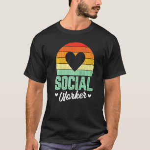 Camiseta Gráfico do Trabalho Social Retroativo do Trabalho