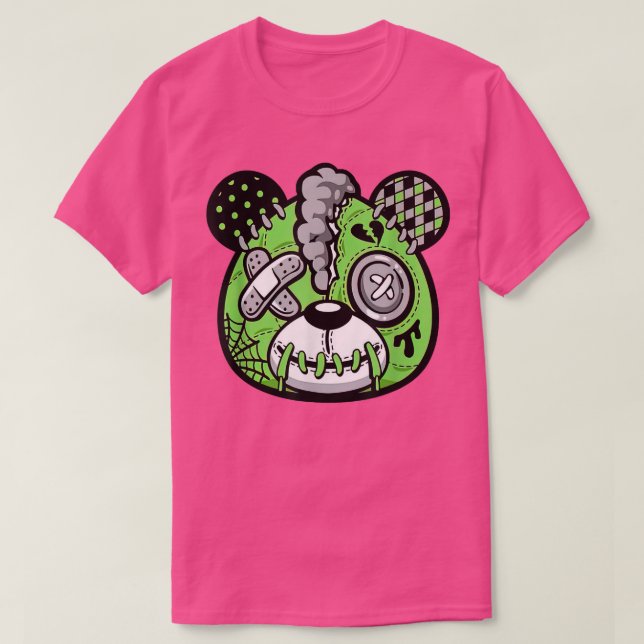 Camiseta Gráfico do Urso Verde 5s Corresponder ao Coletor d (Frente do Design)