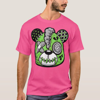 Camiseta Gráfico do Urso Verde 5s Corresponder ao Coletor d