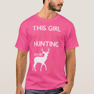 Camiseta Gráfico Engraçado De Caça Para O Pai Filha Deer Bu