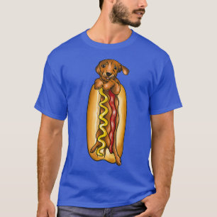 Camiseta Gráfico Engraçado de Cachorro Quente para Crian