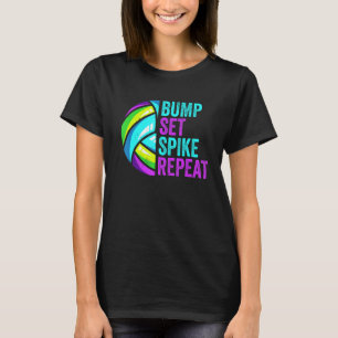 Camiseta Gráfico Engraçado De Voleibol Para Mulheres E Home