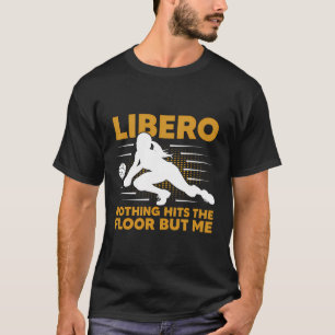 Camiseta Gráfico Engraçado do Jogador de Voleibol Libero