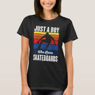 Camiseta Gráfico Engraçado do Skateboard para Rapazes e Hom