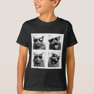 Camiseta Gráfico Engraçado Gato Fotobooth Selfie Funny _1