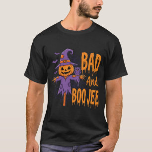 Camiseta Gráfico Espantalho Halloween Bad And Boo Jee
