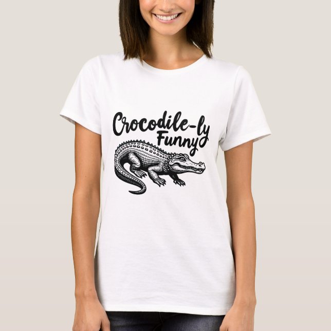 Camiseta Gráfico exclusivo de T-Shirt Crocodilo (Frente)