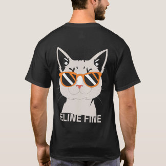 Camiseta Gráfico Fino de Felinos de Gato legal
