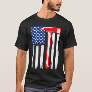 Camiseta Gráfico fino de linha vermelha do pavilhão america