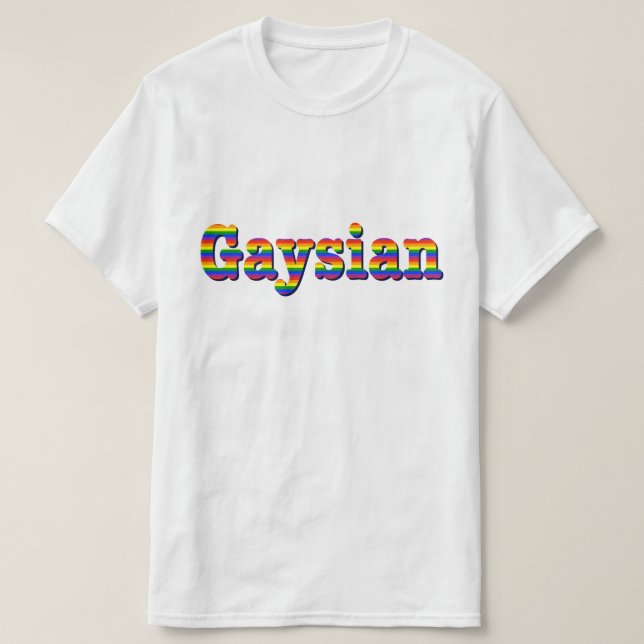 Camiseta Gráfico Gaysian (Frente do Design)