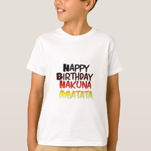 Camiseta Gráfico inspirado de Hakuna Matata do feliz