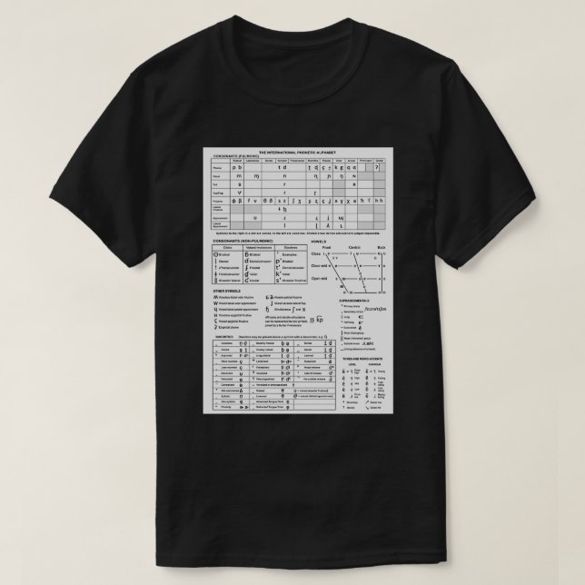 Camiseta Gráfico IPA preto e branco (Frente do Design)